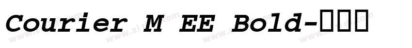 Courier M EE Bold字体转换
